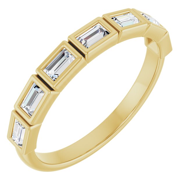 14K Rose Natural Diamond Anniversary Band