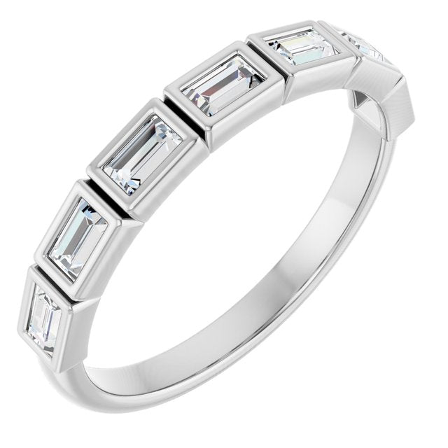 14K Rose Natural Diamond Anniversary Band
