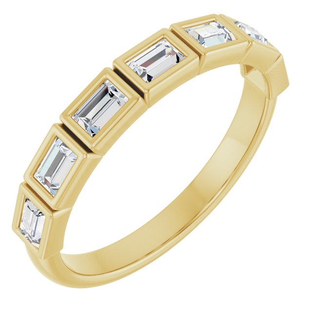 14K Rose Natural Diamond Anniversary Band