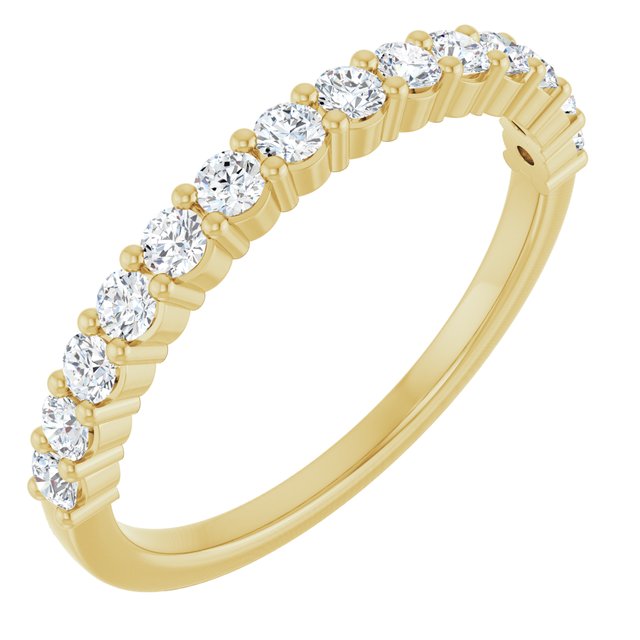 14K Rose Natural Diamond Anniversary Band