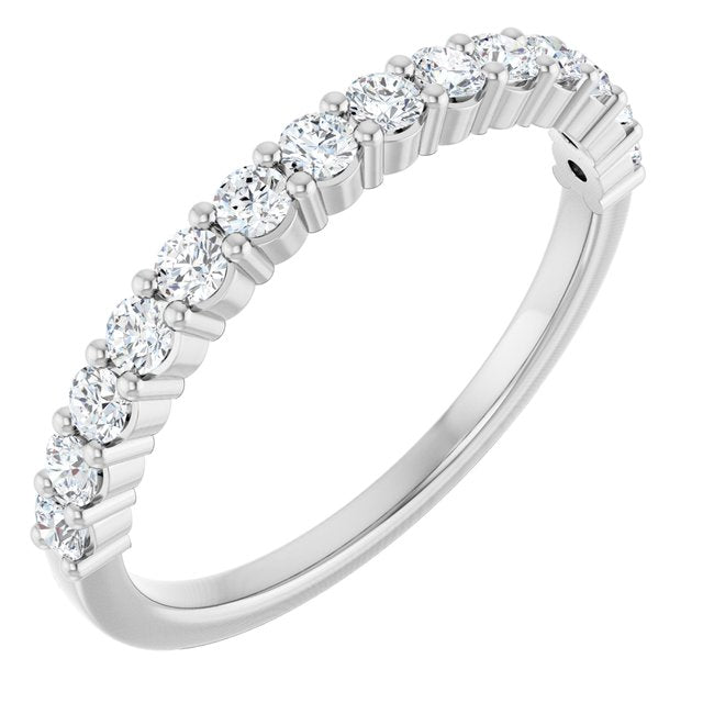 14K Rose Natural Diamond Anniversary Band