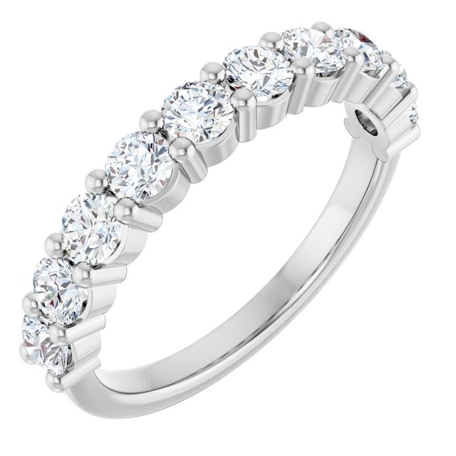 14K Rose Natural Diamond Anniversary Band