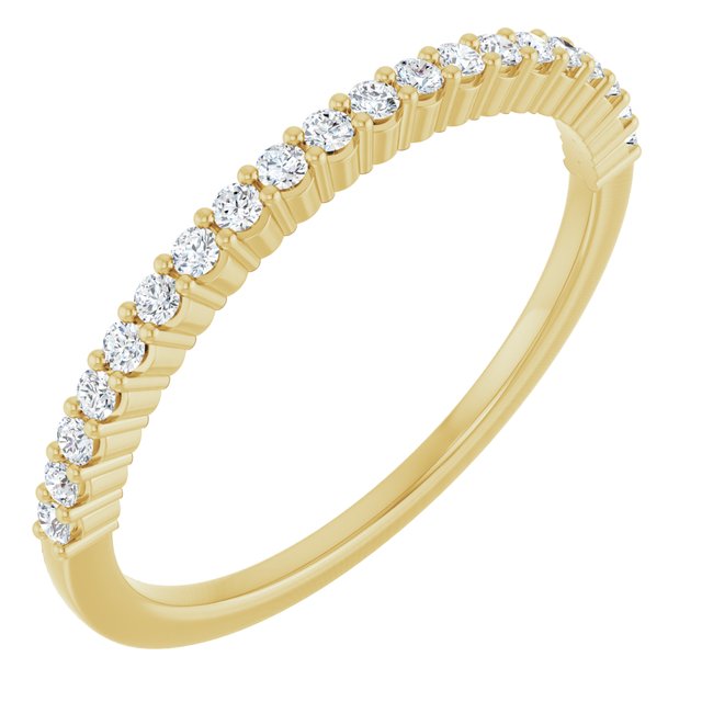 14K Rose Natural Diamond Anniversary Band
