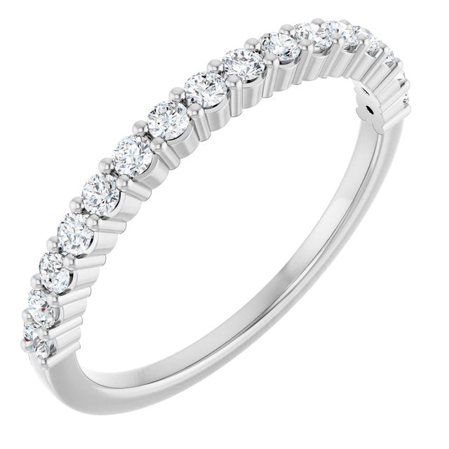 14K Rose Natural Diamond Anniversary Band