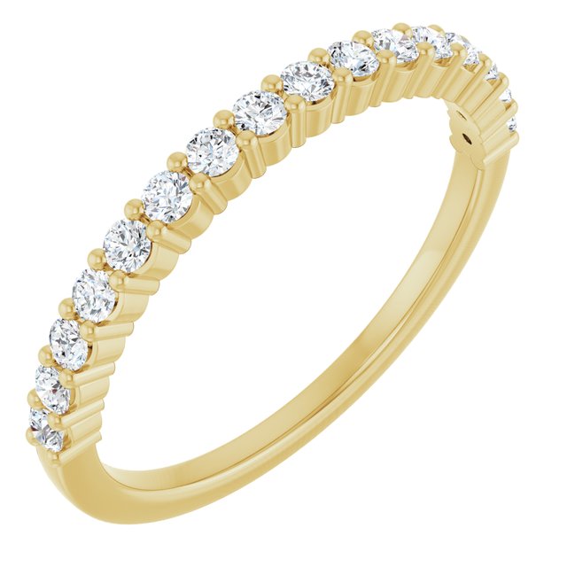 14K Rose Natural Diamond Anniversary Band