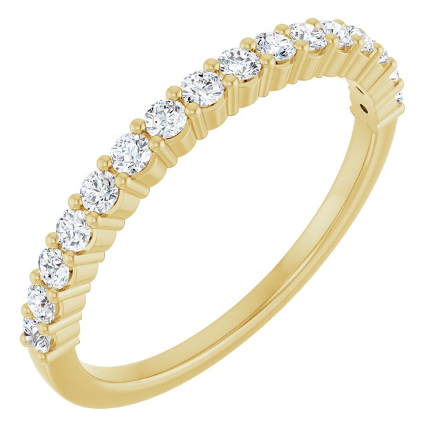 14K Rose Natural Diamond Anniversary Band