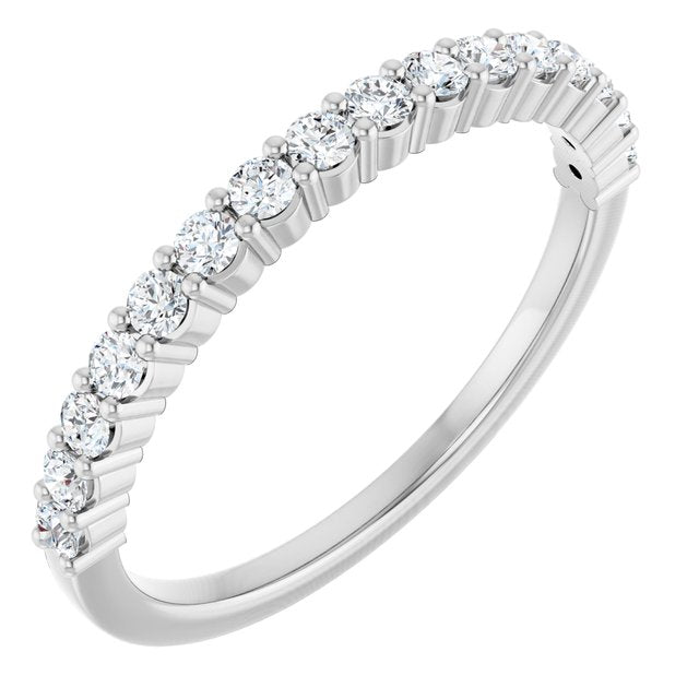 14K Rose Natural Diamond Anniversary Band