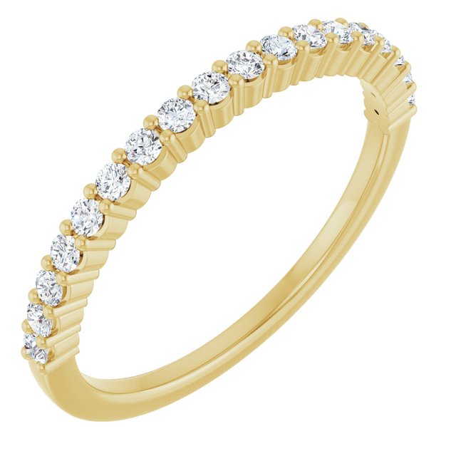 14K Rose Natural Diamond Anniversary Band