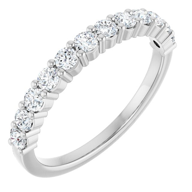14K Rose Natural Diamond Anniversary Band