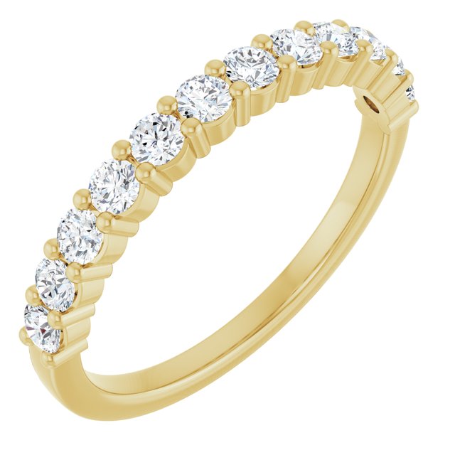 14K Rose Natural Diamond Anniversary Band