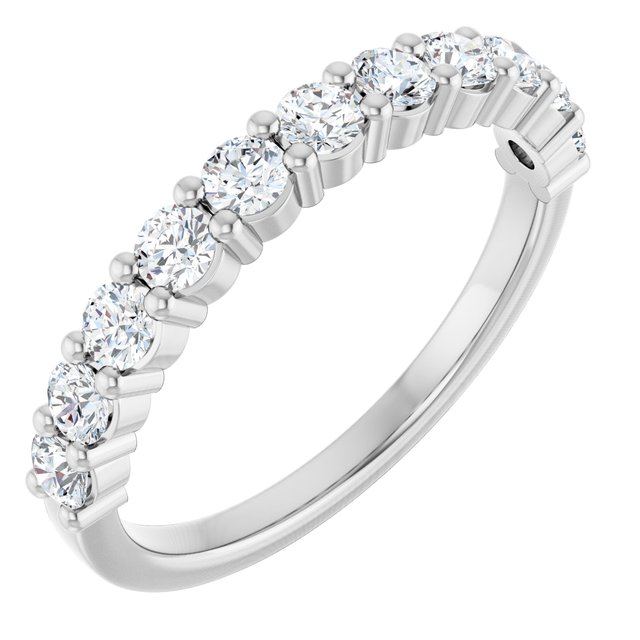 14K Rose Natural Diamond Anniversary Band