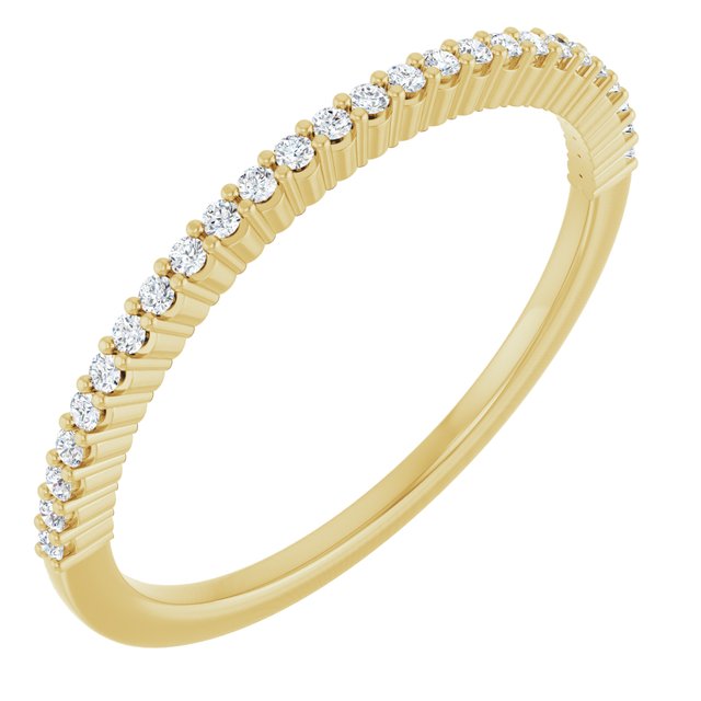 14K Rose Natural Diamond Anniversary Band