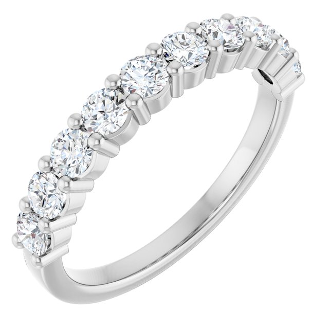 14K Rose Natural Diamond Anniversary Band