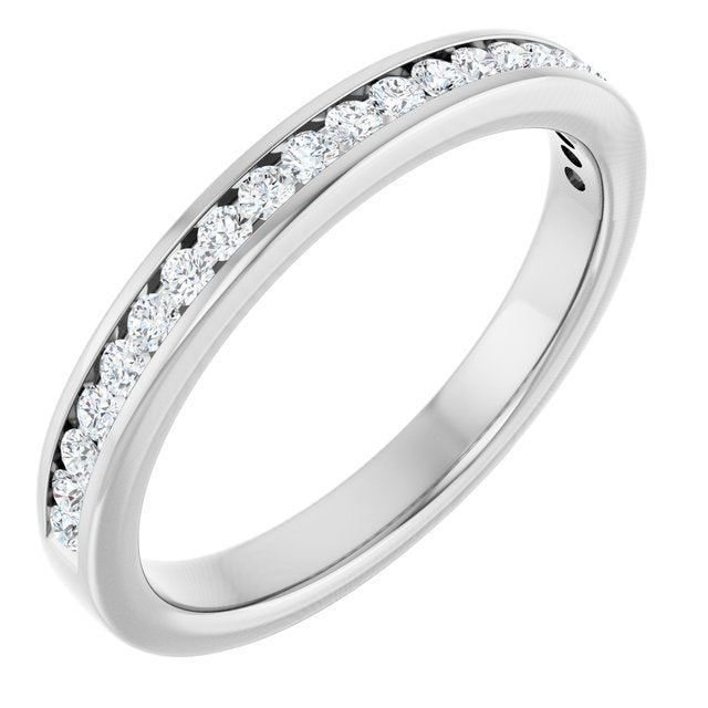 14K Rose Natural Diamond Anniversary Band