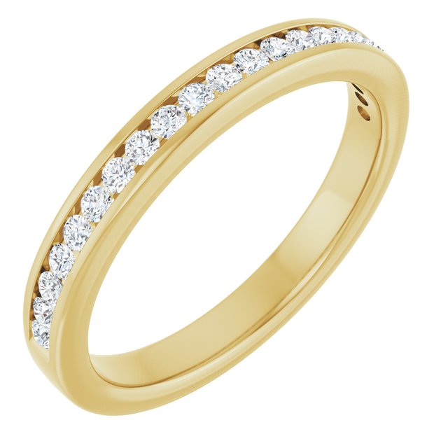 14K Rose Natural Diamond Anniversary Band
