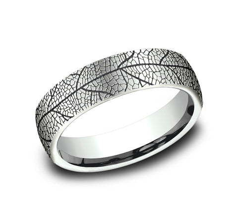 Benchmark 14 Karat White Gold Wedding Band - The Birkshire