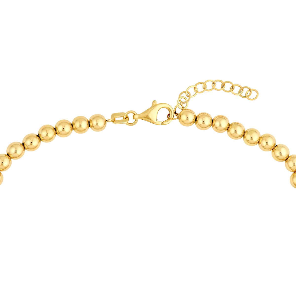 DFJ 14 Karat Yellow Gold 4mm Beaded Bracelet