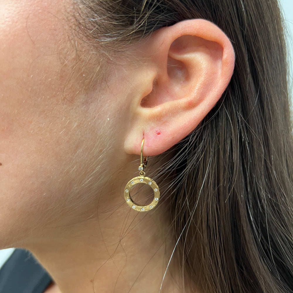 Sethi Couture 18 Karat Yellow Gold Dunes Dangle Earrings