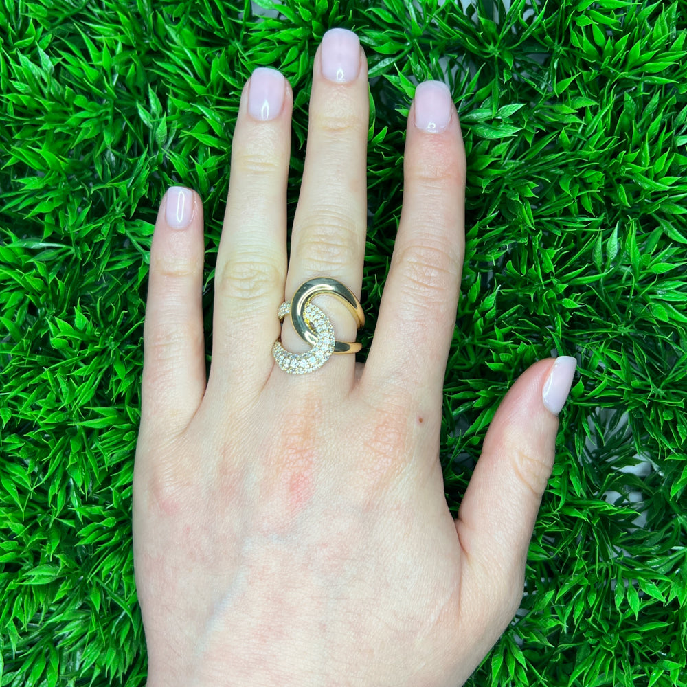 Gabriel &amp; Co. 14 Karat Yellow Gold Diamond Ring, 1.06tw