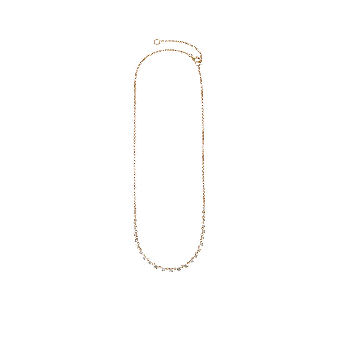 Sethi Couture 18 Karat Yellow Gold Mylene Diamond Tennis Necklace