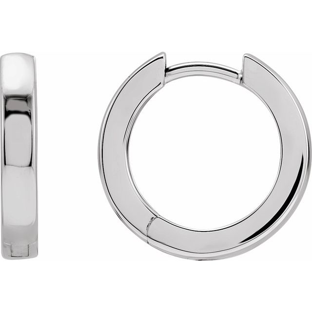 14K Rose Hinged  Hoop Earrings