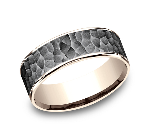 Ammara Stone &quot;The Max&quot; Tantalum/14K Rose Band