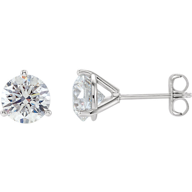 DFJ 0.81 TWT GIA Diamond Stud Earrings