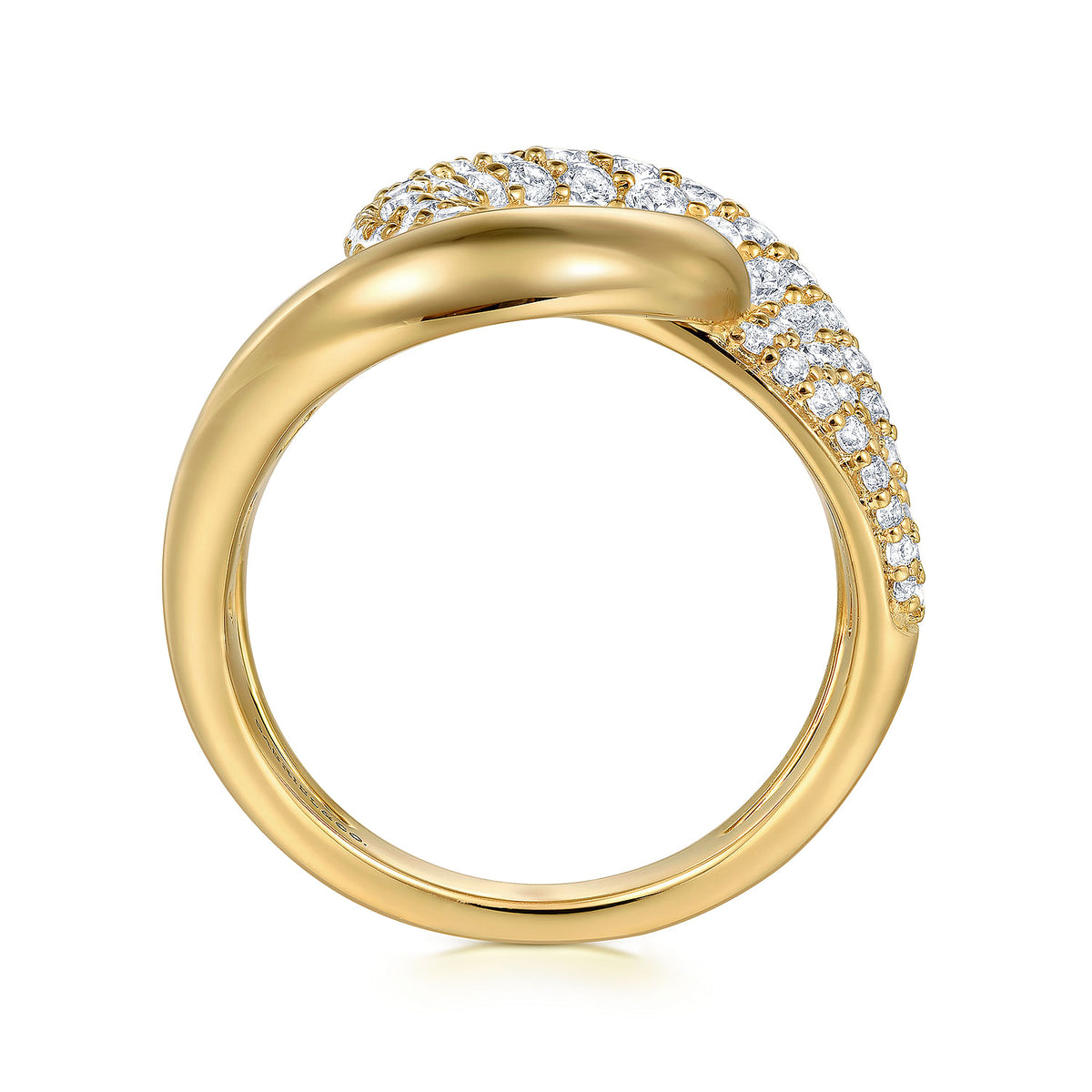 Gabriel &amp; Co. 14 Karat Yellow Gold Diamond Ring, 1.06tw