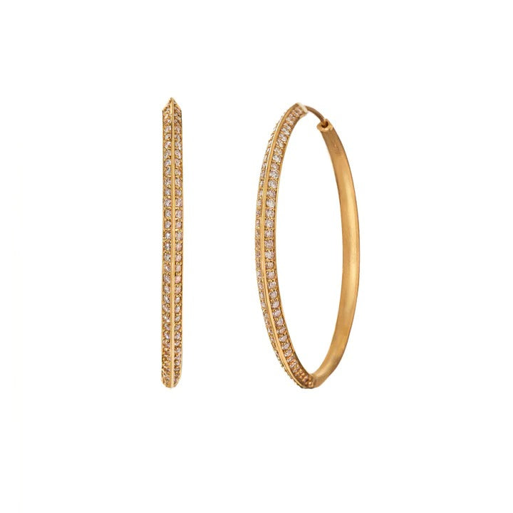 Sethi Couture 18 Karat Yellow Gold Sareena Diamond Earrings