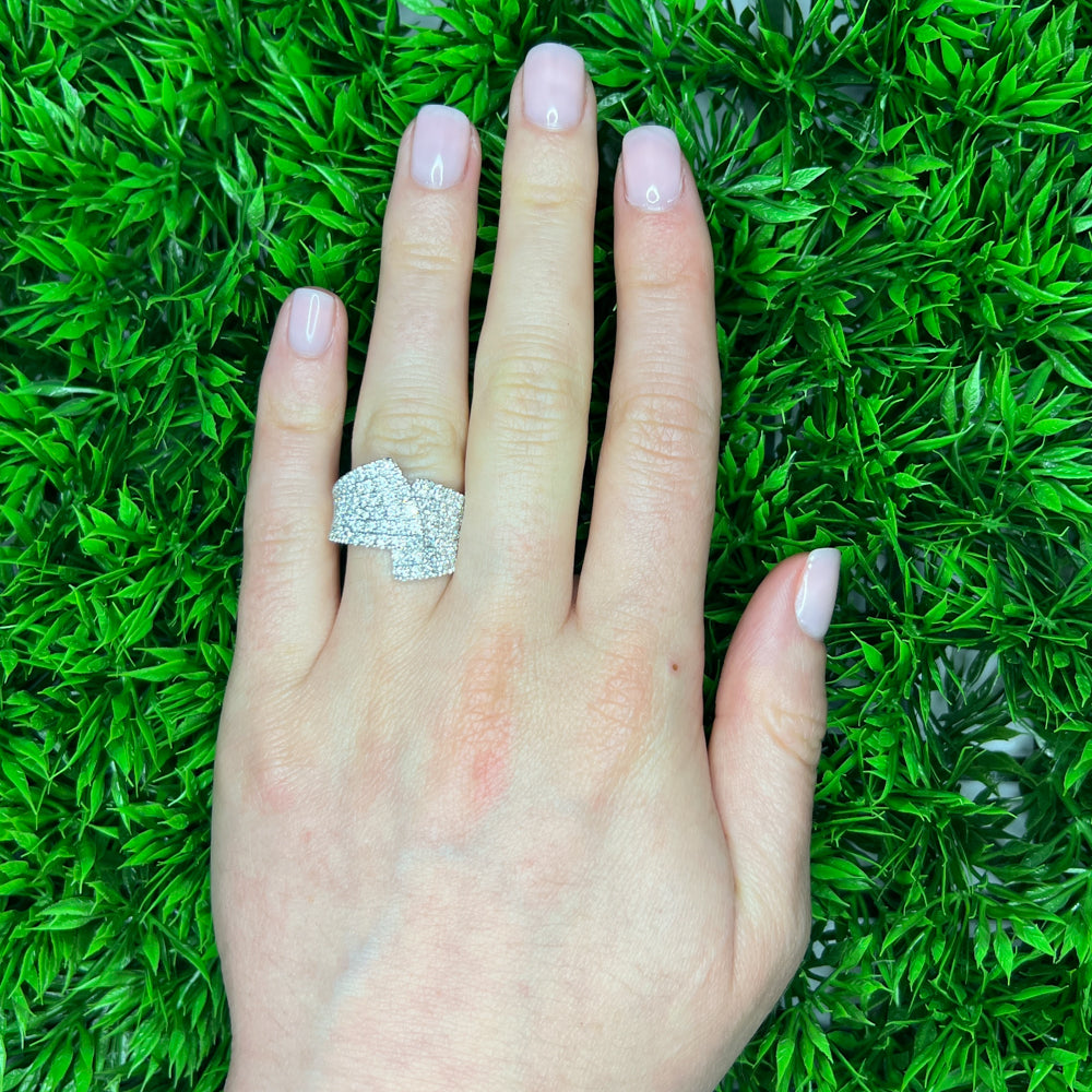 Gabriel &amp; Co. 14 Karat White Gold Diamond Ring, 2.04tw
