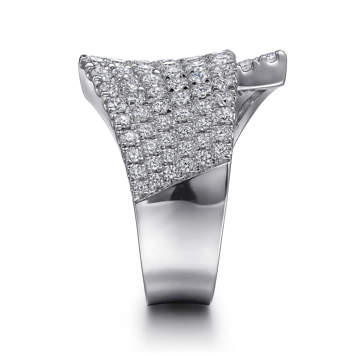 Gabriel &amp; Co. 14 Karat White Gold Diamond Ring, 2.04tw