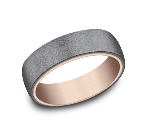 Ammara Stone &quot;The Commodore&quot; Tantalum/14K Rose Band