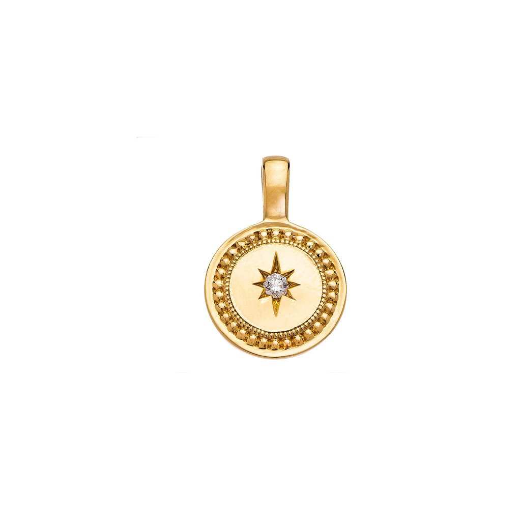 Sethi Couture 18 Karat Yellow Gold Celeste Small Pendant