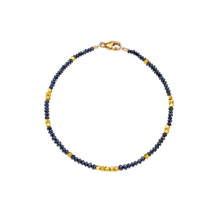 Sethi Couture 18 Karat Yellow Gold Noir Black Diamond Bracelet 4.55TWT